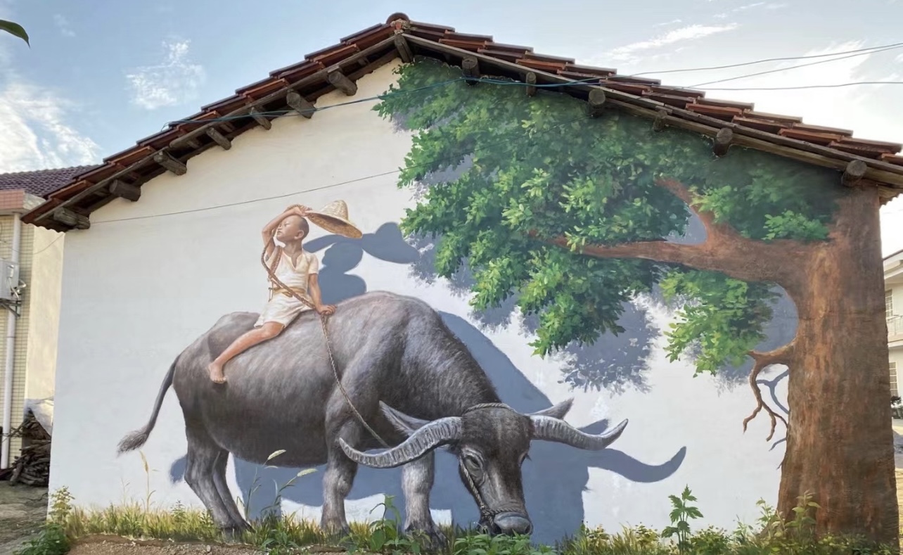 乡村文化墙体彩绘设计案例