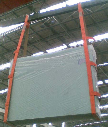 玻璃吊装带起重吊带高强涤纶加厚防割聚氨酯裸包玻璃吊带