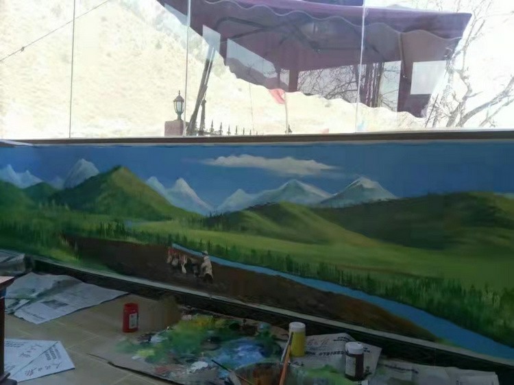 内江墙绘壁画手绘涂鸦团队-美佳彩绘