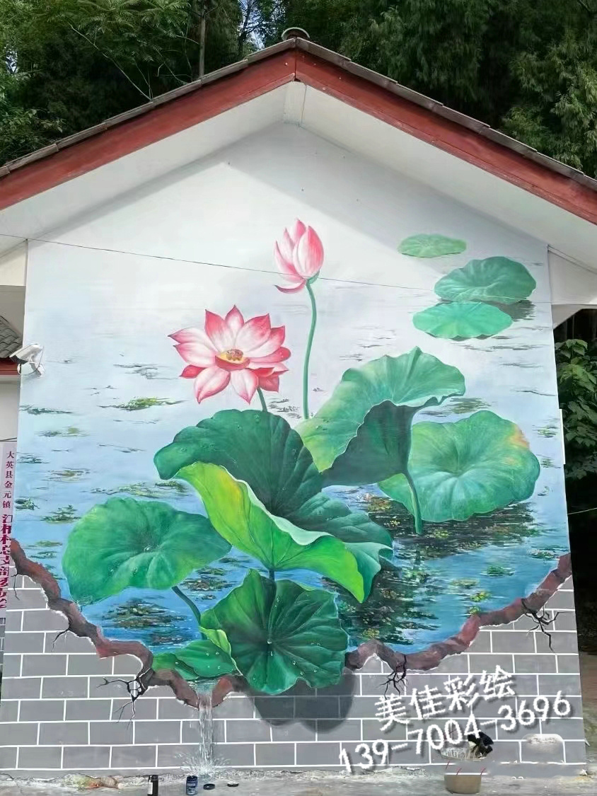 德阳美丽乡村墙绘手绘壁画公司-美佳彩绘