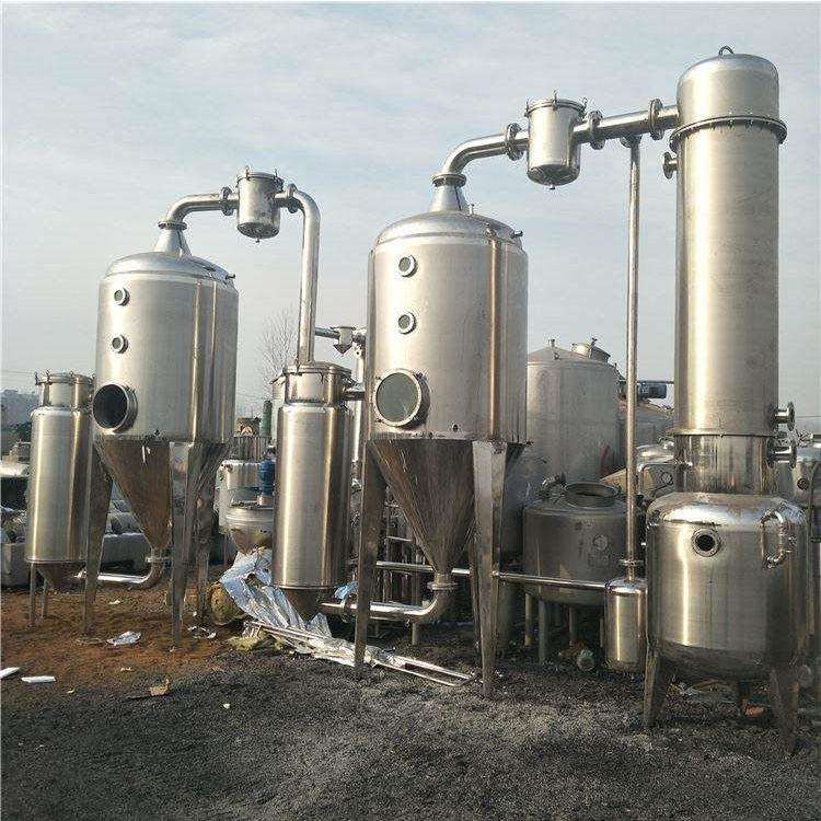 出售二手碳酸锂双效蒸发器 废水浓缩蒸发器 操作简单