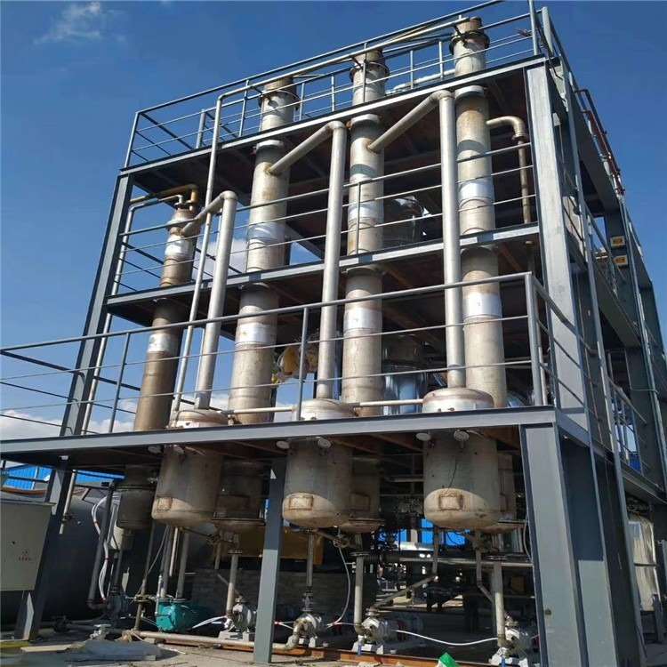 回收二手不锈钢多效蒸发器 污水处理蒸发器 招标化工厂设备